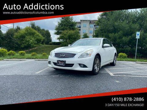 2013 Infiniti G37 Sedan for sale at Auto Addictions in Elkridge MD