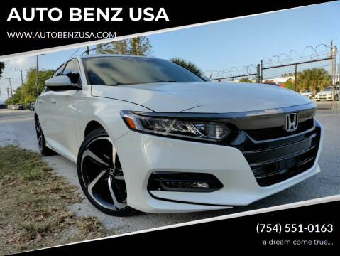 2020 Honda Accord for sale at AUTO BENZ USA in Fort Lauderdale FL