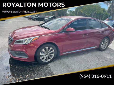 2015 Hyundai Sonata for sale at ROYALTON MOTORS in Plantation FL