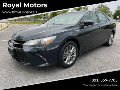 2015 Toyota Camry Hybrid for sale at Royal Motors in Hyattsville MD