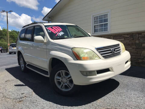 2004 Lexus GX 470 for sale at NO FULL COVERAGE AUTO SALES LLC in Austell GA