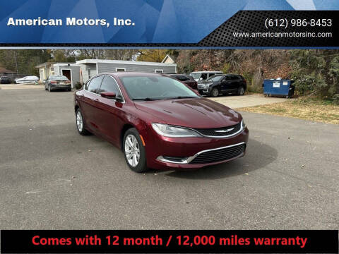 2015 Chrysler 200 for sale at American Motors, Inc. in Farmington MN