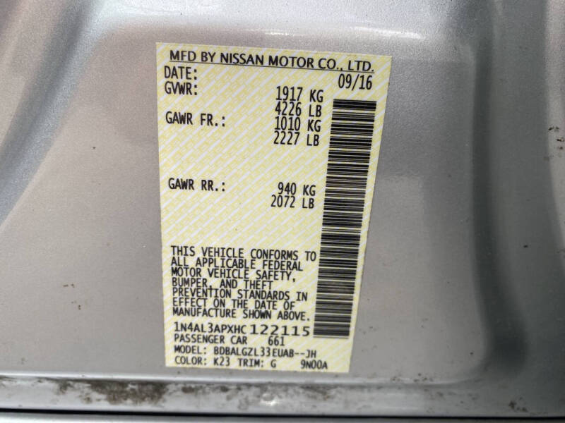 2017 Nissan Altima 2.5