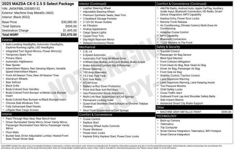 2025 Mazda CX-5 2.5 S Select