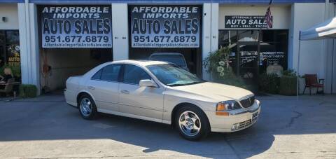 2000 Lincoln LS for sale at Affordable Imports Auto Sales in Murrieta CA