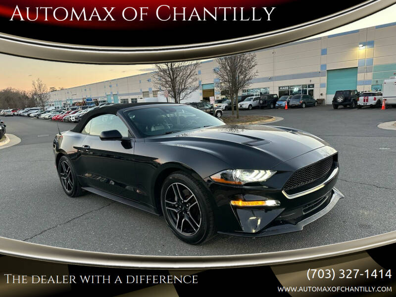 2021 Ford Mustang for sale at Automax of Chantilly in Chantilly VA