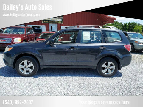 2010 Subaru Forester for sale at Bailey's Auto Sales in Cloverdale VA