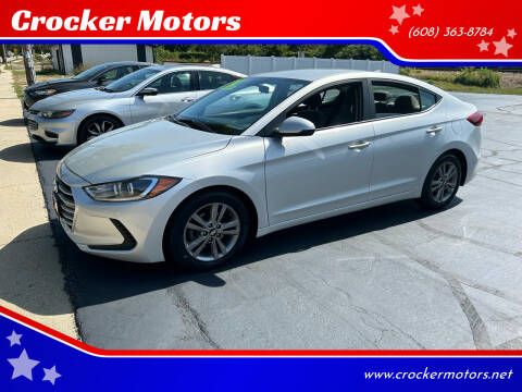 2018 Hyundai Elantra for sale at Crocker Motors in Beloit WI