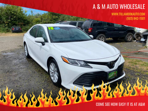 2018 Toyota Camry for sale at A & M Auto Wholesale in Tillamook OR