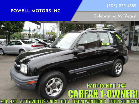 2001 Chevrolet Tracker for sale at Powell Motors Inc in Portland OR
