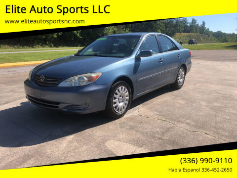 2002 Toyota Camry for sale at Elite Auto Sports LLC in Wilkesboro NC