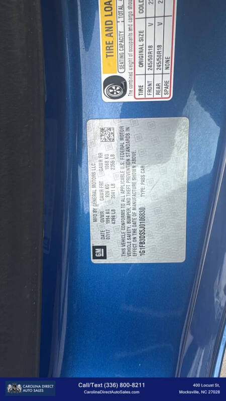 2018 Chevrolet Camaro LT