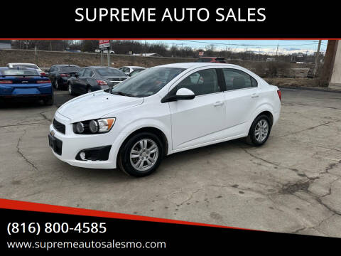 2016 Chevrolet Sonic for sale at SUPREME AUTO SALES in Grandview MO