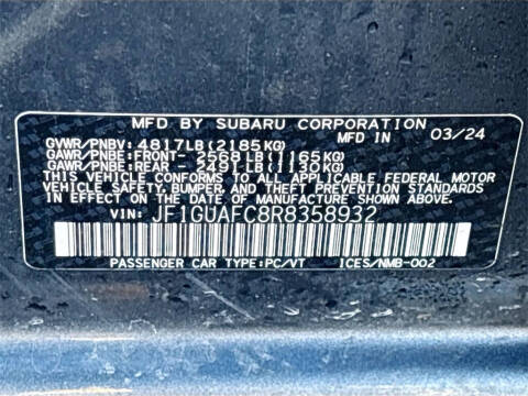 2024 Subaru Impreza Sport