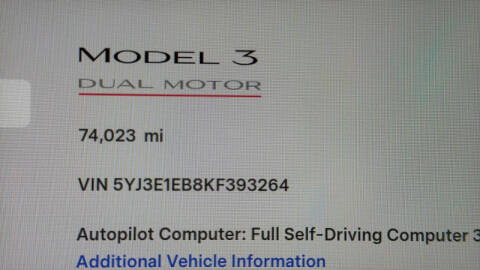 2019 Tesla Model 3 Long Range