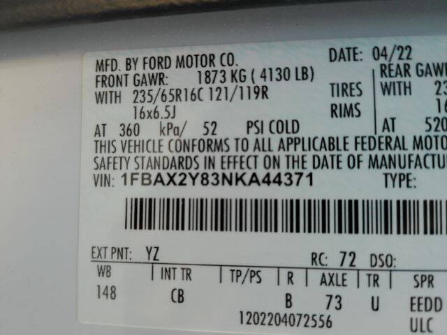 2022 Ford Transit 350 XLT