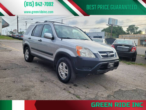2003 Honda CR-V for sale at Green Ride Inc in Nashville TN