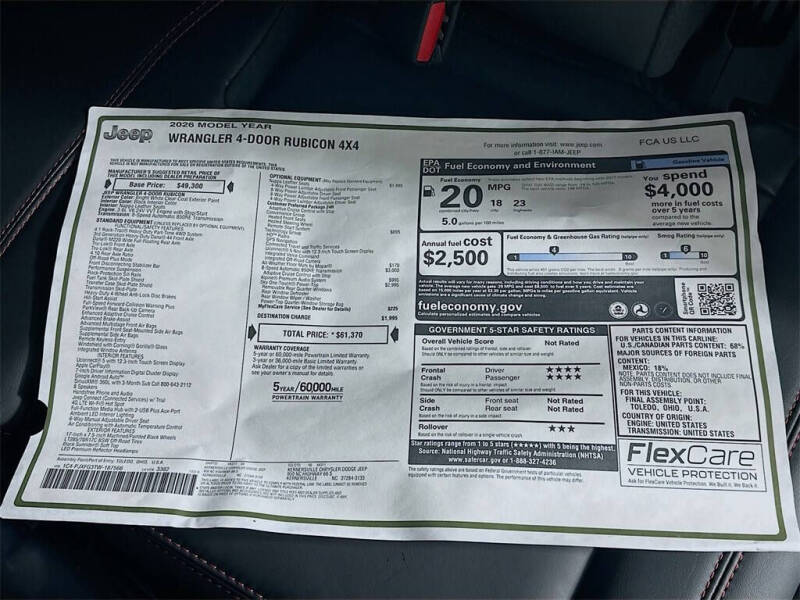 2026 Jeep Wrangler Rubicon