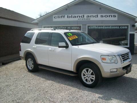 2010 Ford Explorer for sale at Cliff Bland & Sons Used Cars in El Dorado Springs MO