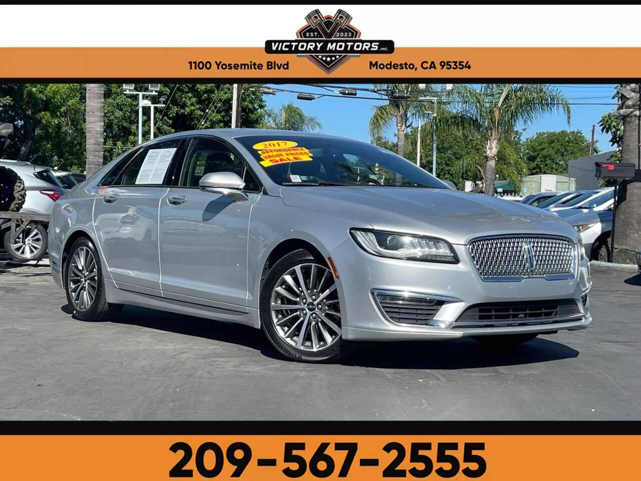 2017 Lincoln MKZ for sale at Victory Motors Inc in Modesto, CA