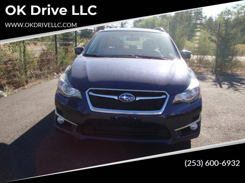 2016 Subaru Impreza for sale at OK Drive LLC in Federal Way WA