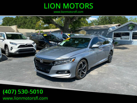 2020 Honda Accord for sale at LION MOTORS in Orlando FL