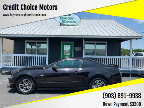 2012 Ford Mustang for sale at Credit Choice Motors in Sherman TX