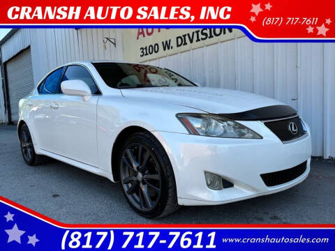 2006 Lexus IS 350 for sale at CRANSH AUTO SALES, INC in Arlington TX