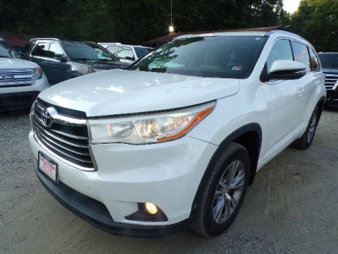 2015 Toyota Highlander for sale at Select Cars Of Thornburg in Fredericksburg VA