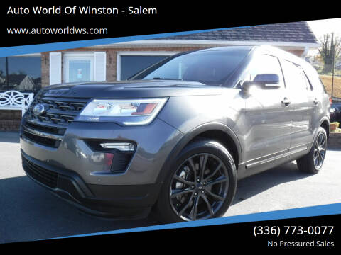 2018 Ford Explorer for sale at Auto World Of Winston - Salem in Winston Salem NC