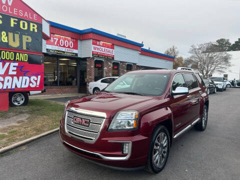 2016 GMC Terrain for sale at HW Auto Wholesale in Norfolk VA