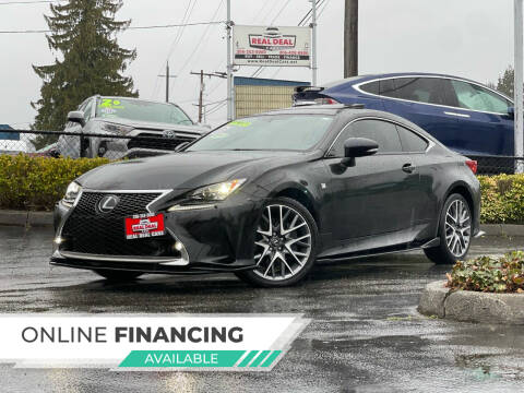 2016 Lexus RC 350 for sale at Real Deal Cars in Everett WA