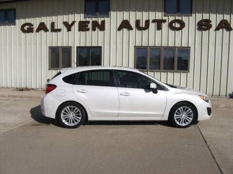 2012 Subaru Impreza for sale at Galyen Auto Sales in Atkinson NE