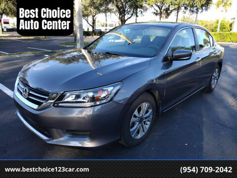 2015 Honda Accord for sale at Best Choice Auto Center in Hollywood FL
