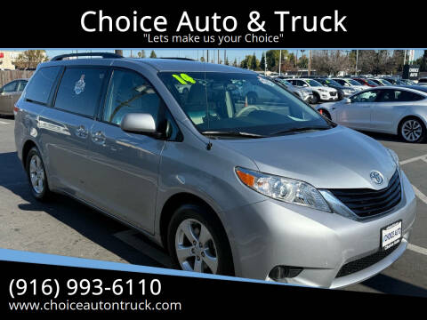 2014 Toyota Sienna for sale at Choice Auto & Truck in Sacramento CA