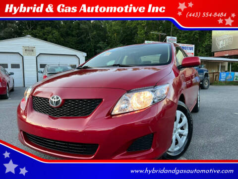 2009 Toyota Corolla for sale at Hybrid & Gas Automotive Inc in Aberdeen MD