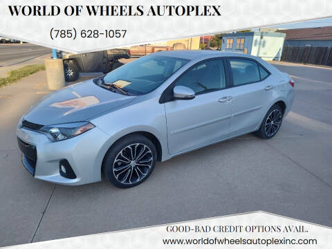 2015 Toyota Corolla for sale at World of Wheels Autoplex in Hays KS