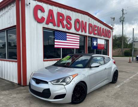 2014 Hyundai Veloster for sale at Cars On Demand 2 in Pasadena TX