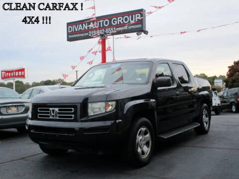 2006 Honda Ridgeline for sale at Divan Auto Group in Feasterville Trevose PA