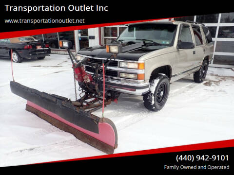 1999 Chevrolet Tahoe for sale at Transportation Outlet Inc in Eastlake OH
