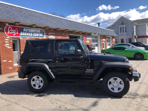 2012 Jeep Wrangler for sale at RAYS AUTOMOTIVE SERVICE CENTER INC in Lowell MA