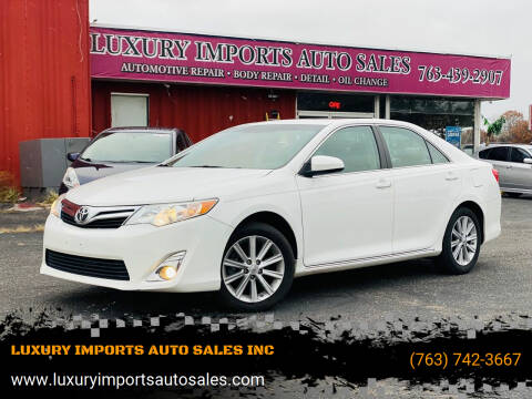 2012 Toyota Camry for sale at LUXURY IMPORTS AUTO SALES INC in North Branch MN