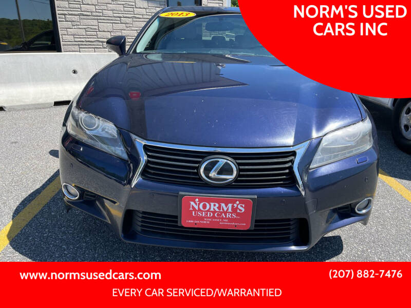 2013 Lexus GS 350 for sale at NORM'S USED CARS INC in Wiscasset ME