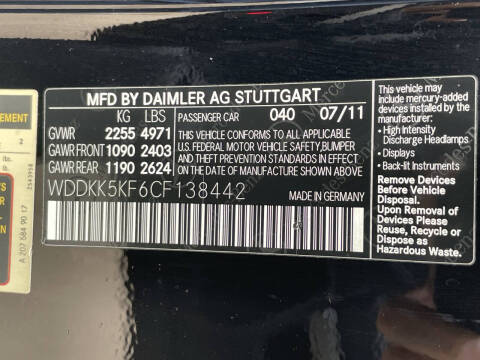 2012 Mercedes-Benz E-Class E 350