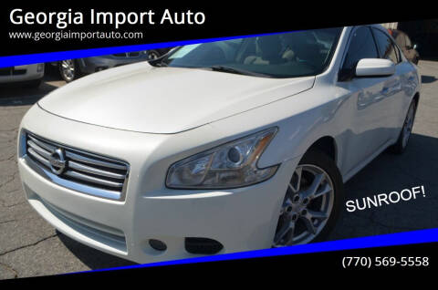 2012 Nissan Maxima for sale at Georgia Import Auto in Alpharetta GA