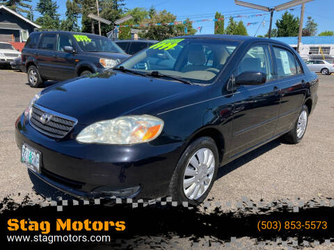 2005 Toyota Corolla for sale at Stag Motors in Portland OR