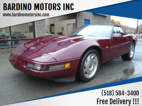 1993 Chevrolet Corvette for sale at BARDINO MOTORS INC in Saratoga Springs NY
