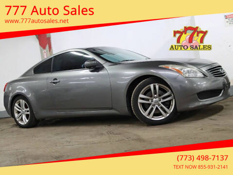 2010 Infiniti G37 Coupe for sale at 777 Auto Sales in Bedford Park IL