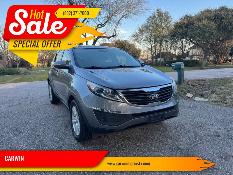 2013 Kia Sportage for sale at CARWIN in Katy TX