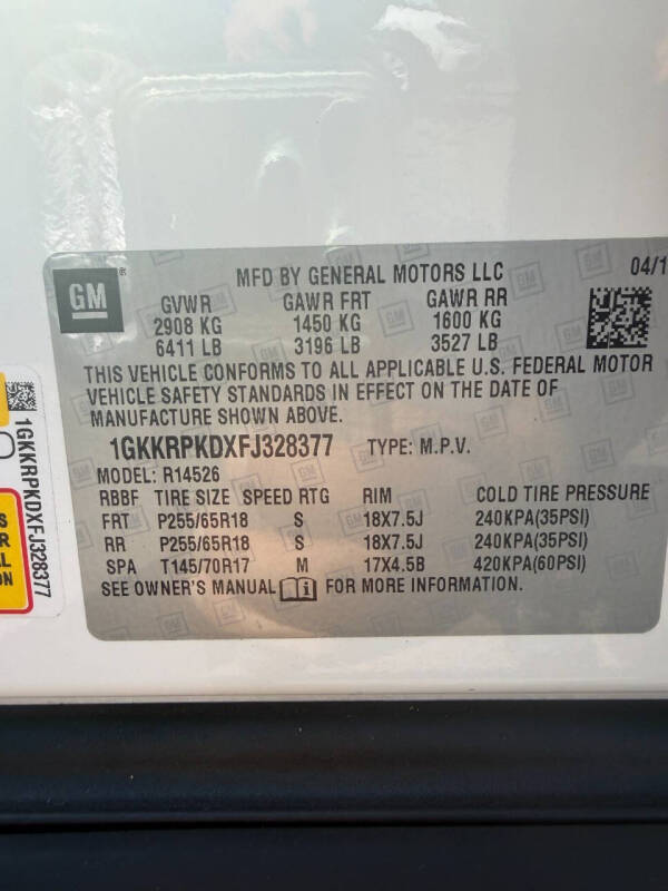 2015 GMC Acadia SLE-2